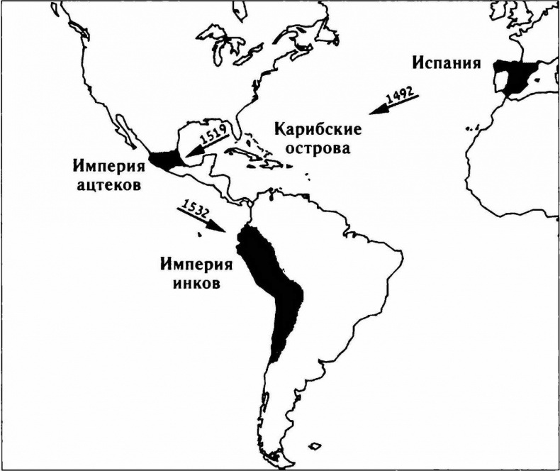 Карта империи ацтеков